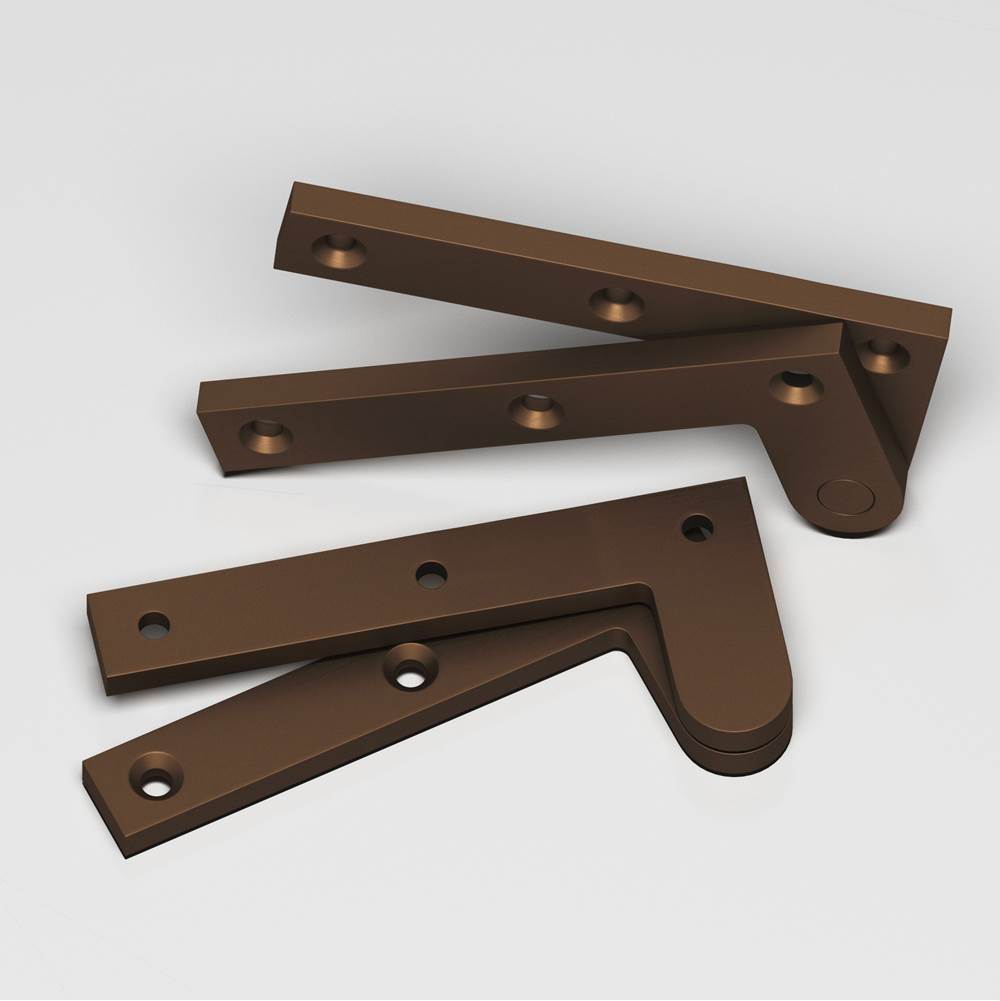 Colonial Bronze - 3.875'' overall Fixed pin pivot Hinge hand finished in Matte Oil Rubbed Bronze - Matte Oil Rubbed Bronze