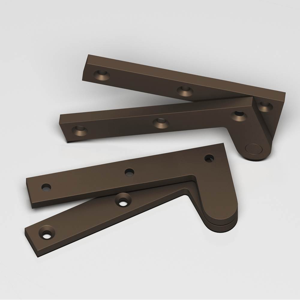 Colonial Bronze - 3.875'' overall Fixed pin pivot Hinge hand finished in Heritage Bronze - Heritage Bronze