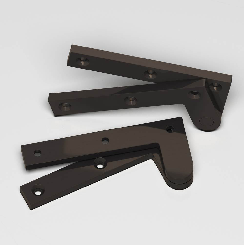 Colonial Bronze - 3.875'' overall Fixed pin pivot Hinge hand finished in Dark Statuary Bronze - Dark Statuary Bronze