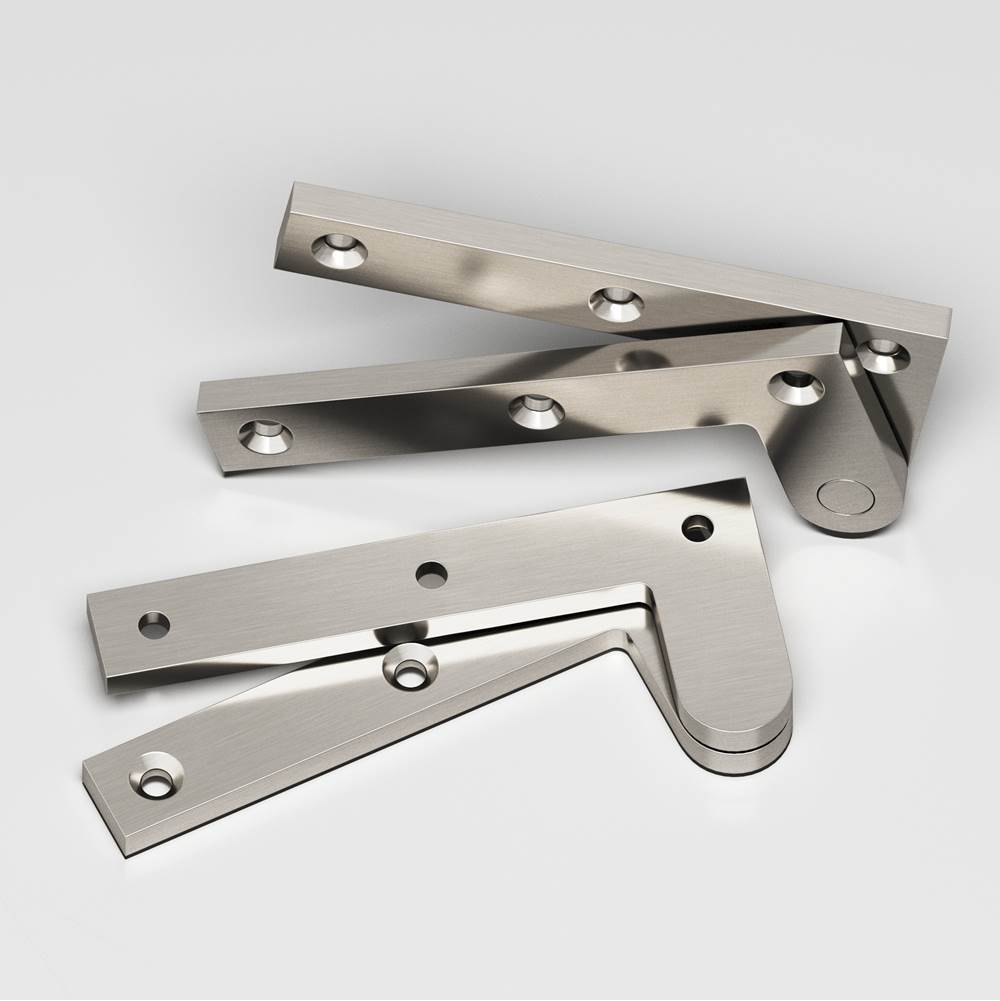 Colonial Bronze - 3.875'' overall Fixed pin pivot Hinge hand finished in Satin Nickel - Satin Nickel