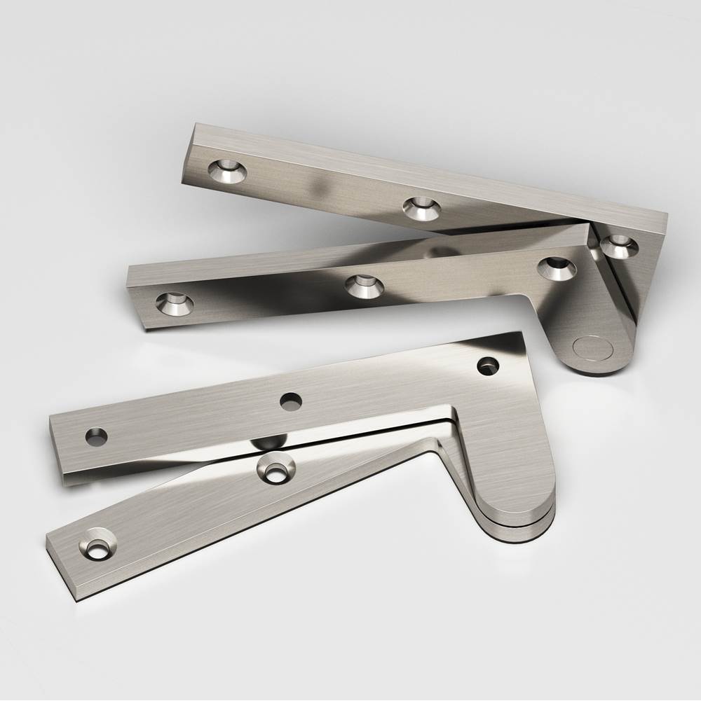 Colonial Bronze - 4.375'' overall Fixed pin pivot Hinge hand finished in Satin Nickel - Satin Nickel