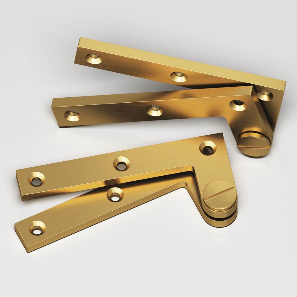 Colonial Bronze - 4.375'' overall Removable screw pivot Hinge hand finished in Satin Brass - Satin Brass