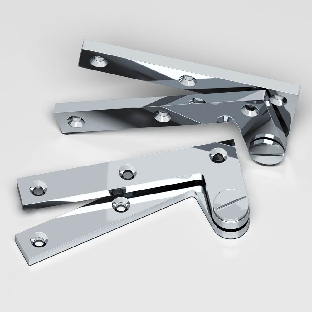 Colonial Bronze - 4.375'' overall Removable screw pivot Hinge hand finished in Polished Chrome - Polished Chrome