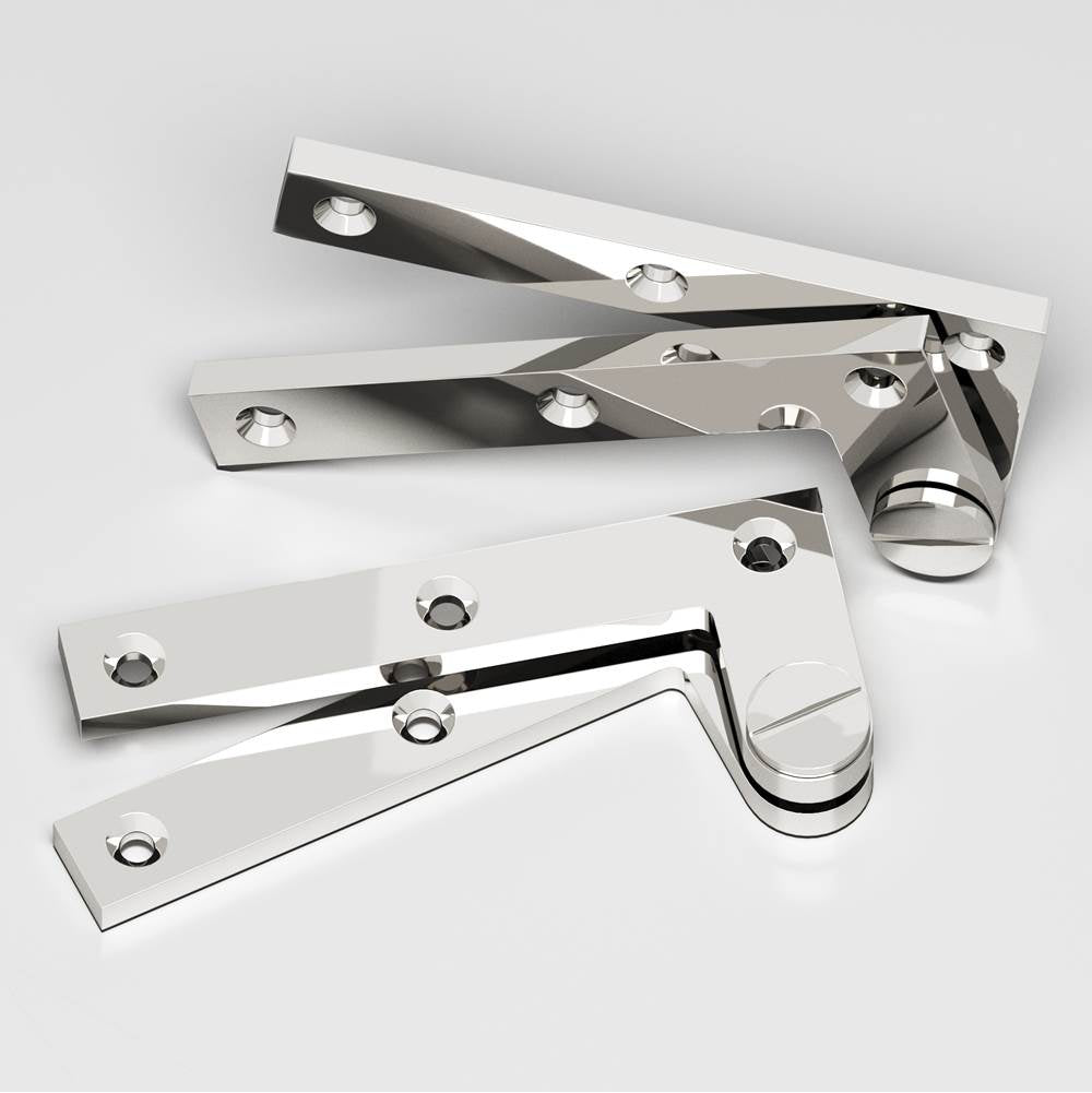 Colonial Bronze - 4.375'' overall Removable screw pivot Hinge hand finished in Polished Nickel - Polished Nickel