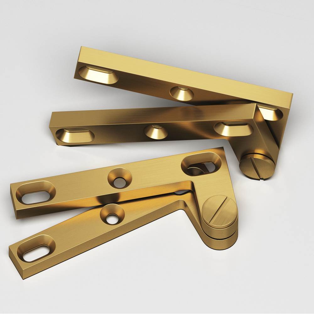 Colonial Bronze - 4.375'' overall Removable screw pivot Hinge hand finished in Satin Brass - Satin Brass