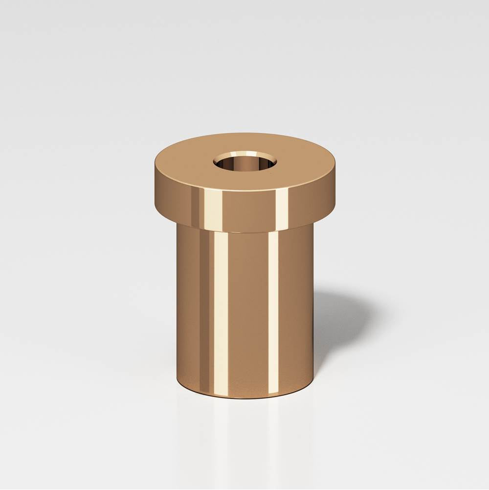 Colonial Bronze - 1.25'' overall, 0.75'' diameter Pivot Hinge base for use with 6B or 6FHB pivot hinge hand finished in Polished Bronze - Polished Bronze