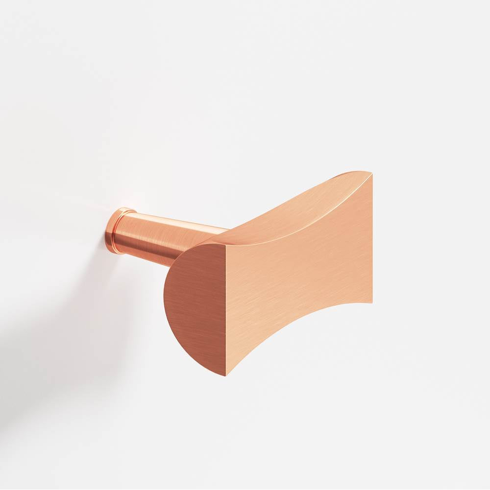 Colonial Bronze - 1.25'' overall, 0.75'' max diameter Bowtie, T Cabinet Knob with rounded back and tapered post hand finished in Satin Copper - Satin Copper