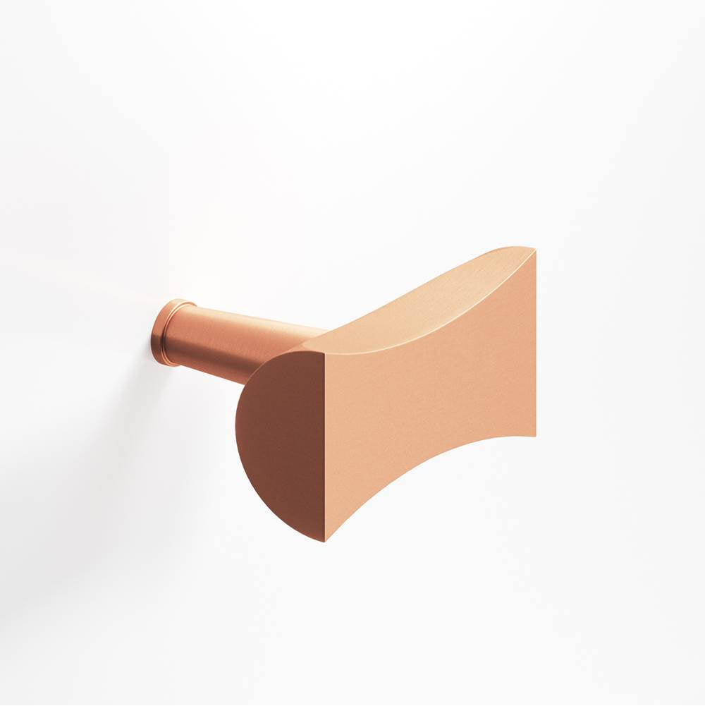 Colonial Bronze - 1.25'' overall, 0.75'' max diameter Bowtie, T Cabinet Knob with rounded back and tapered post hand finished in Matte Satin Copper - Matte Satin Copper