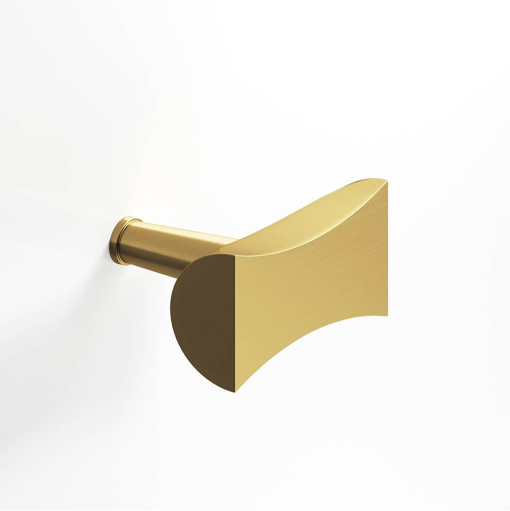 Colonial Bronze - 1.25'' overall, 0.75'' max diameter Bowtie, T Cabinet Knob with rounded back and tapered post hand finished in Satin Brass - Satin Brass
