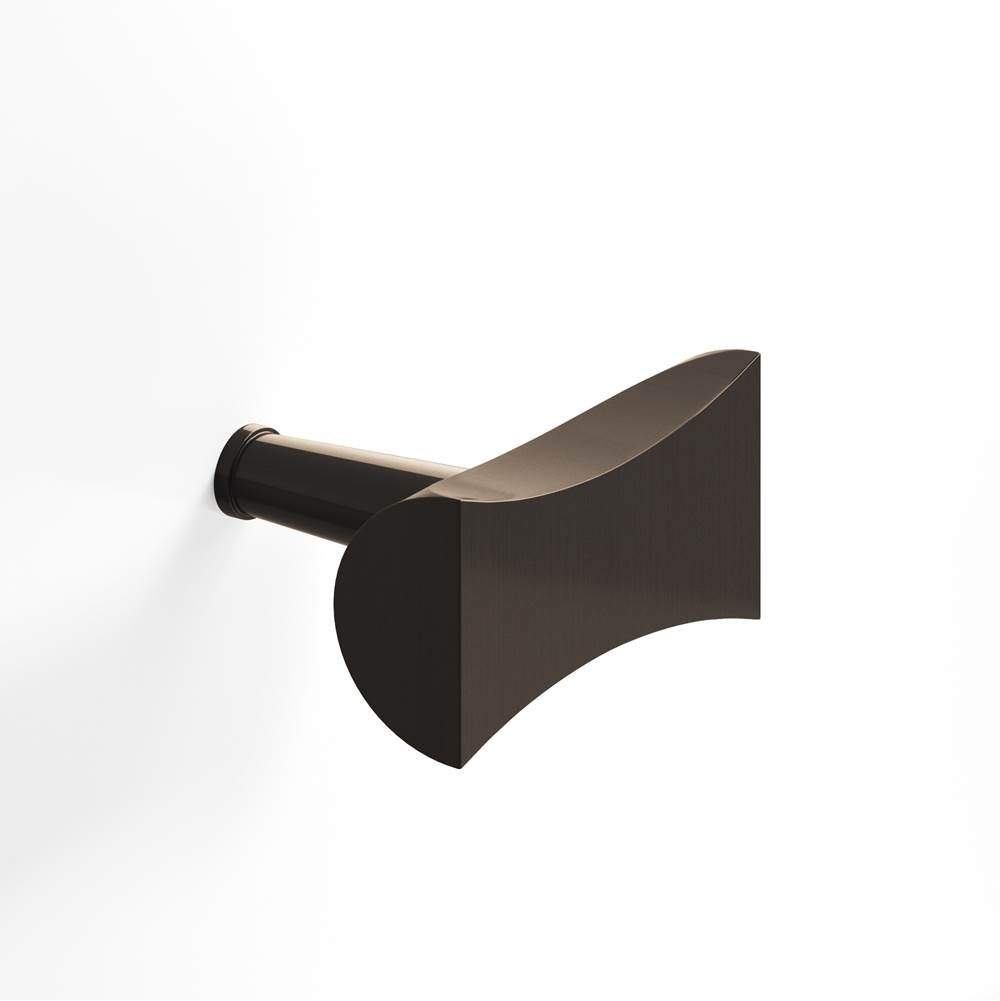 Colonial Bronze - 1.25'' overall, 0.75'' max diameter Bowtie, T Cabinet Knob with rounded back and tapered post hand finished in Dark Statuary Bronze - Dark Statuary Bronze