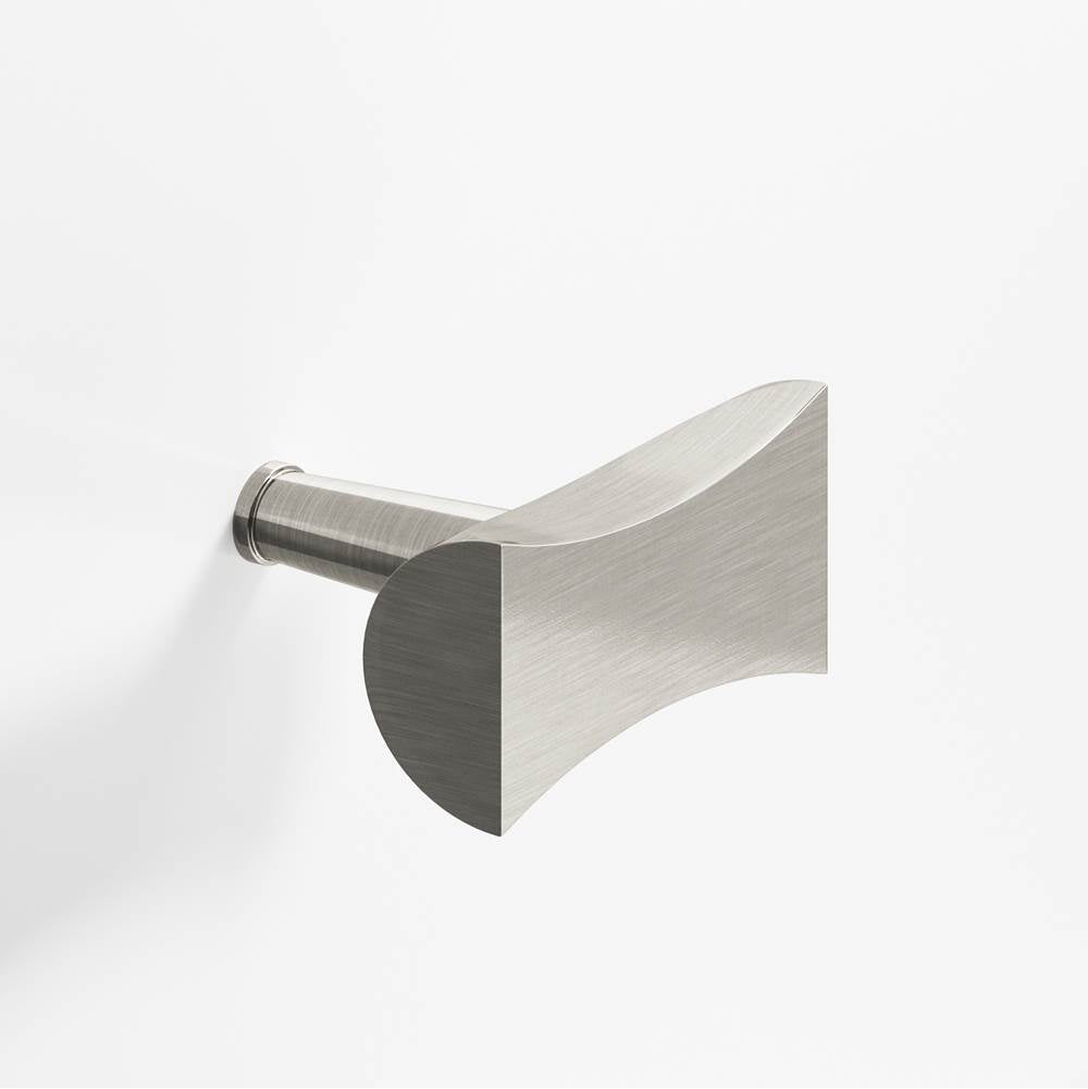 Colonial Bronze - 1.25'' overall, 0.75'' max diameter Bowtie, T Cabinet Knob with rounded back and tapered post hand finished in Nickel Stainless - Nickel Stainless