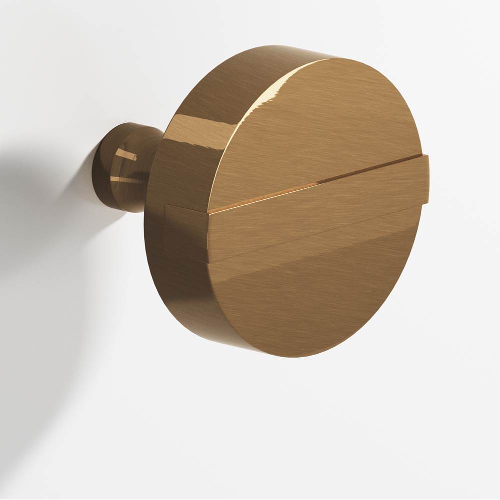 Colonial Bronze - 1.25'' diameter Round, striped Cabinet Knob with tapered post hand finished in Light Statuary Bronze and Light Statuary Bronze - Light Statuary Bronze,Light Statuary Bronze