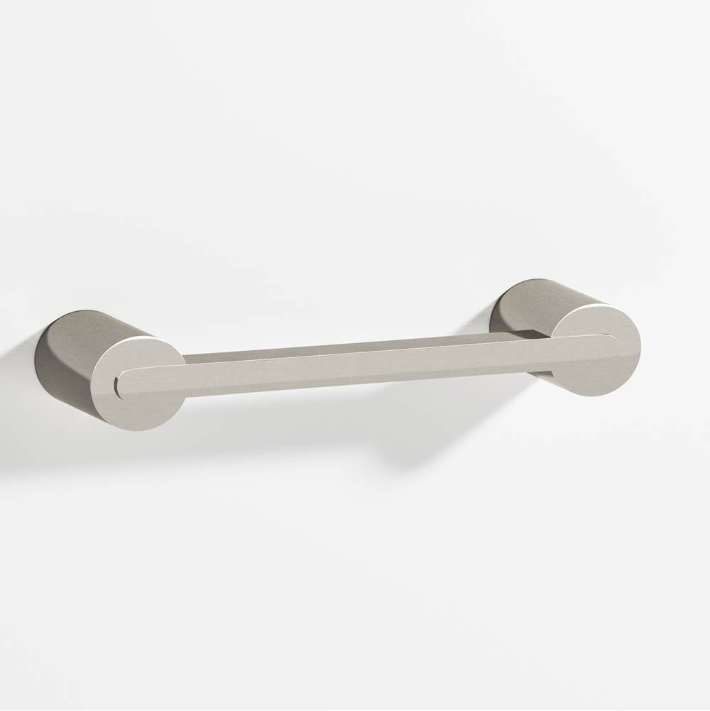 Colonial Bronze - 6'' center-to-center, 6.75'' overall, 0.25 x 0.375'' Rectangular Cabinet Pull fully encapsulated by round posts hand finished in Nickel Stainless and Nickel Stainless - Nickel Stainless,Nickel Stainless