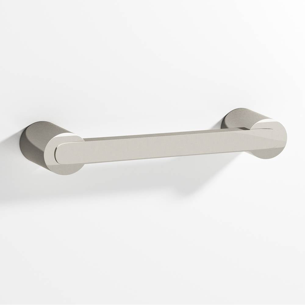 Colonial Bronze - 3.5'' center-to-center, 4.25'' overall, 0.375 x 0.25'' Rectangular Cabinet Pull fully encapsulated by round posts hand finished in Nickel Stainless and Nickel Stainless - Nickel Stainless,Nickel Stainless