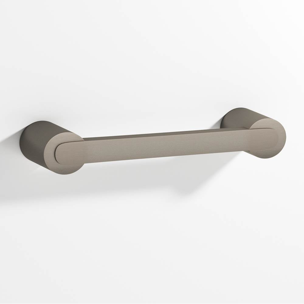 Colonial Bronze - 8'' center-to-center, 8.75'' overall, 0.375 x 0.25'' Rectangular Cabinet Pull fully encapsulated by round posts hand finished in Matte Pewter and Matte Pewter - Matte Pewter,Matte Pewter