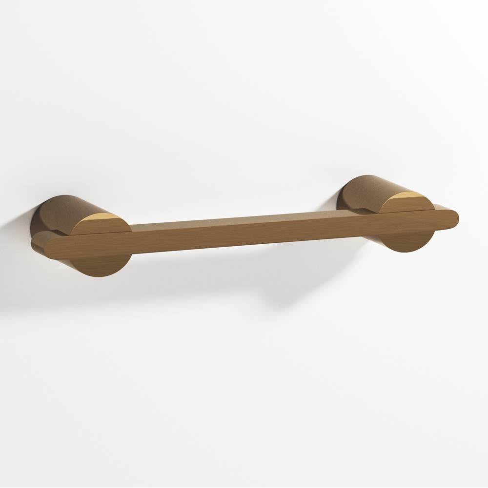 Colonial Bronze - 3.5'' center-to-center, 4.75'' overall, 0.25 x 0.375'' Rectangular Cabinet Pull partially encapsulated by round posts hand finished in Light Statuary Bronze and Light Statuary Bronze - Light Statuary Bronze,Light Statuary Bronze