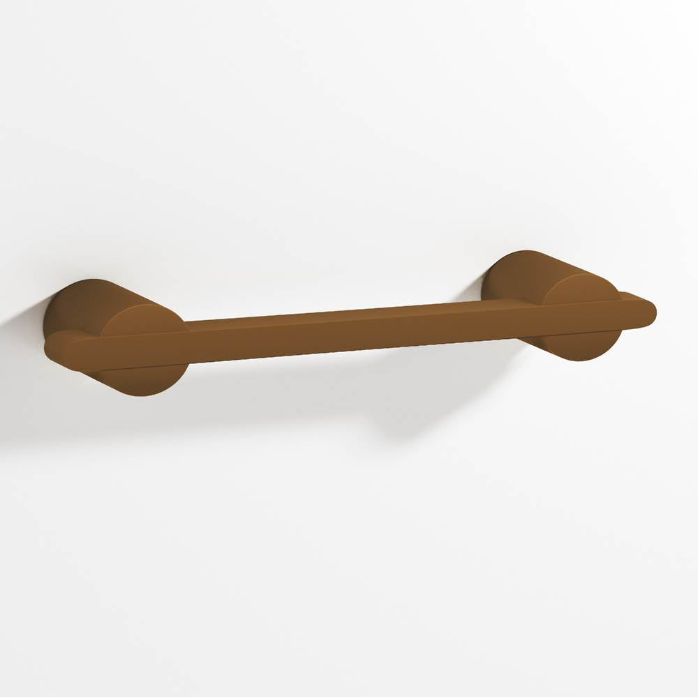 Colonial Bronze - 4'' center-to-center, 5.25'' overall, 0.25 x 0.375'' Rectangular Cabinet Pull partially encapsulated by round posts hand finished in Matte Light Statuary Bronze and Matte Light Statuary Bronze - Matte Light Statuary Bronze,Matte Light Statuary Bronze