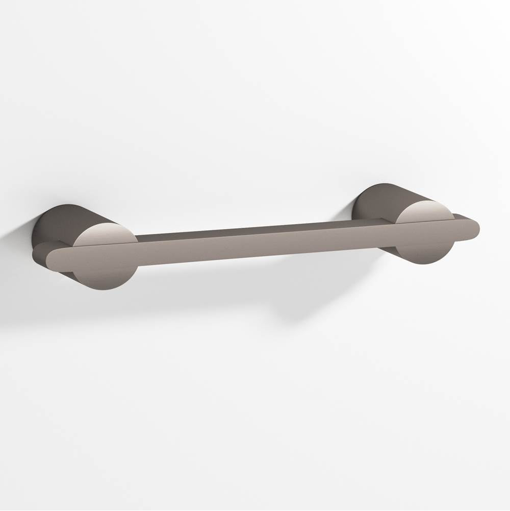 Colonial Bronze - 4'' center-to-center, 5.25'' overall, 0.25 x 0.375'' Rectangular Cabinet Pull partially encapsulated by round posts hand finished in Pewter and Pewter - Pewter,Pewter