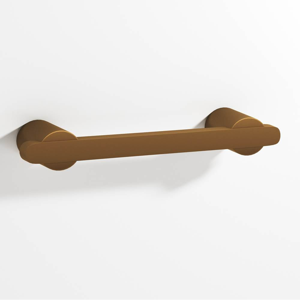 Colonial Bronze - 8'' center-to-center, 9.25'' overall, 0.375 x 0.25'' Rectangular Cabinet Pull partially encapsulated by round posts hand finished in Matte Light Statuary Bronze and Matte Light Statuary Bronze - Matte Light Statuary Bronze,Matte Light Statuary Bronze