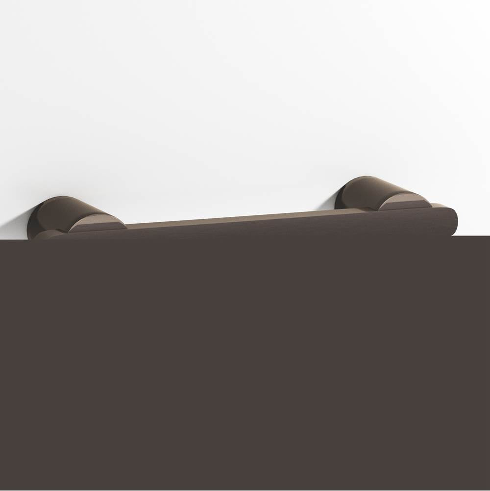 Colonial Bronze - 5'' center-to-center, 6.25'' overall, 0.375 x 0.25'' Rectangular Cabinet Pull partially encapsulated by round posts hand finished in Dark Statuary Bronze and Dark Statuary Bronze - Dark Statuary Bronze,Dark Statuary Bronze