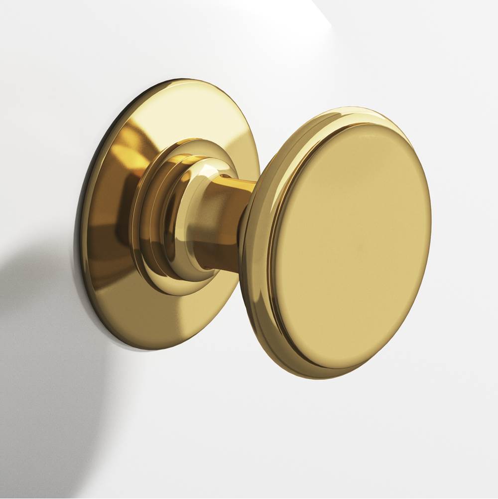 Colonial Bronze - 1.25'' diameter Round Cabinet Knob, Back-to-Back Shower Door Knob Kit hand finished in Antique Bronze - Antique Bronze