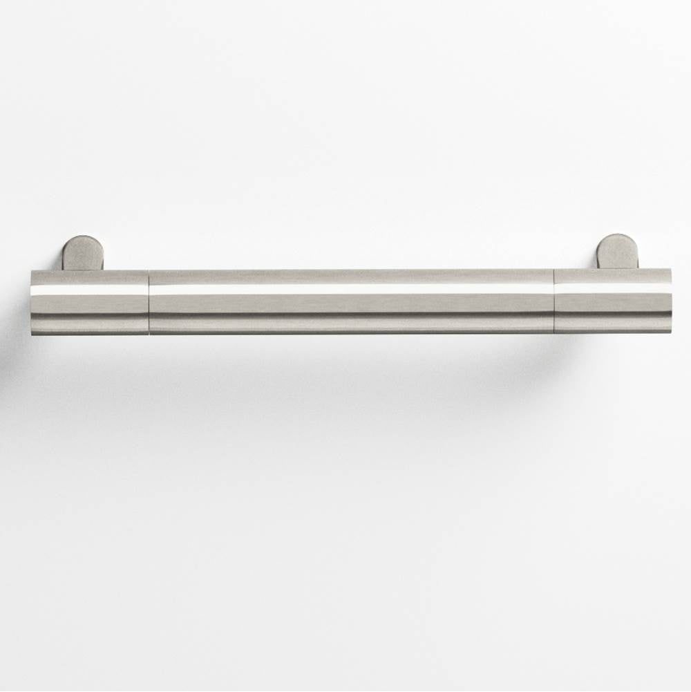 Colonial Bronze - 10'' center-to-center, 11'' overall, 0.625'' diameter Round Cabinet Pull, Appliance Pull, Door Pull with straight posts hand finished in Nickel Stainless and Nickel Stainless - Nickel Stainless,Nickel Stainless