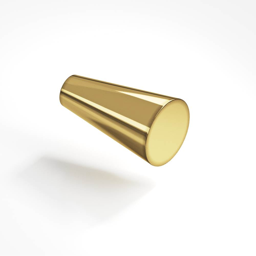 Colonial Bronze - 0.5625'' diameter Round, tapered Cabinet Knob hand finished in Antique Bronze - Antique Bronze
