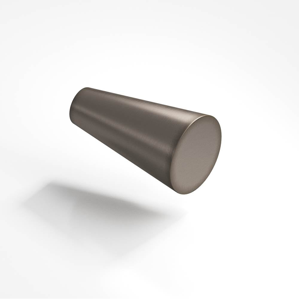 Colonial Bronze - 0.5625'' diameter Round, tapered Cabinet Knob hand finished in Pewter - Pewter