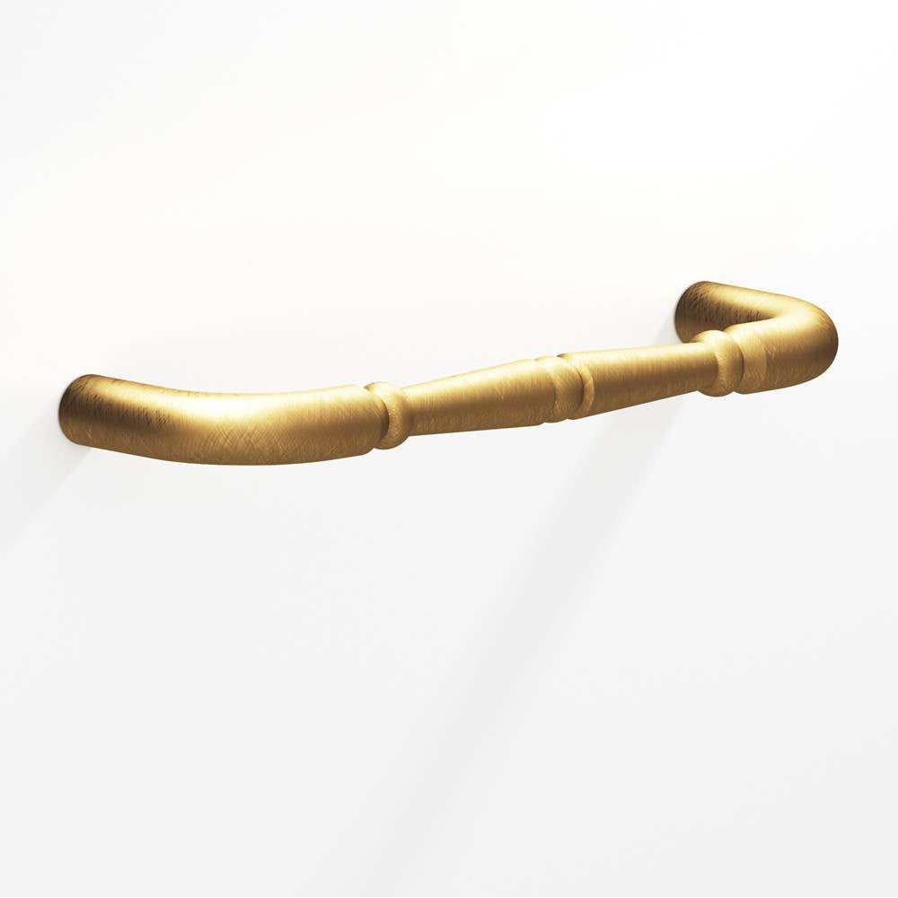 Colonial Bronze - 6'' center-to-center, 6.75'' overall, 0.75'' diameter Detailed wire Cabinet Pull, Appliance Pull, Door Pull, Shower Door Pull with beads hand finished in Weathered Brass - Weathered Brass