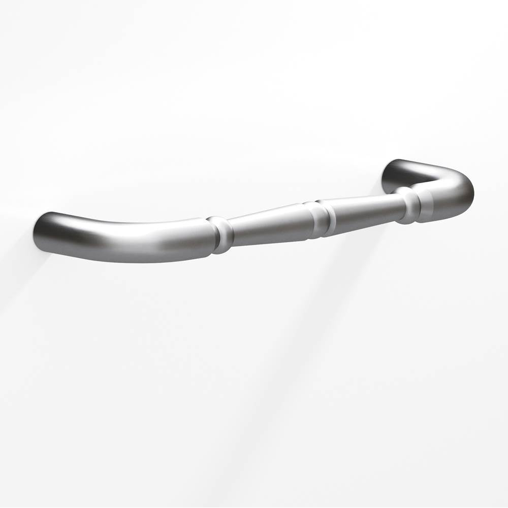 Colonial Bronze - 18'' center-to-center, 18.75'' overall, 0.75'' diameter Detailed wire Appliance Pull, Door Pull, Shower Door Pull with beads hand finished in Matte Satin Chrome - Matte Satin Chrome