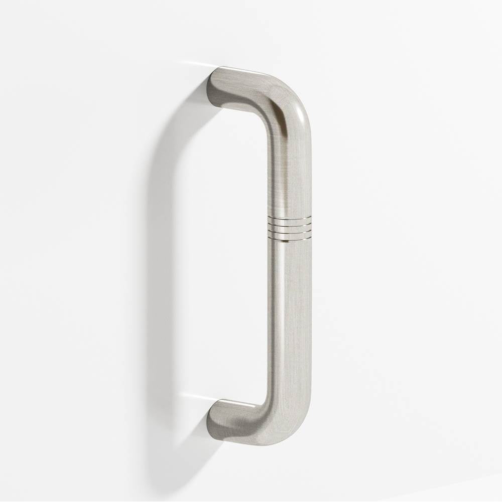 Colonial Bronze - 4'' center-to-center, 4.5'' overall, 0.5'' diameter Grooved wire Cabinet Pull hand finished in Satin Nickel - Satin Nickel