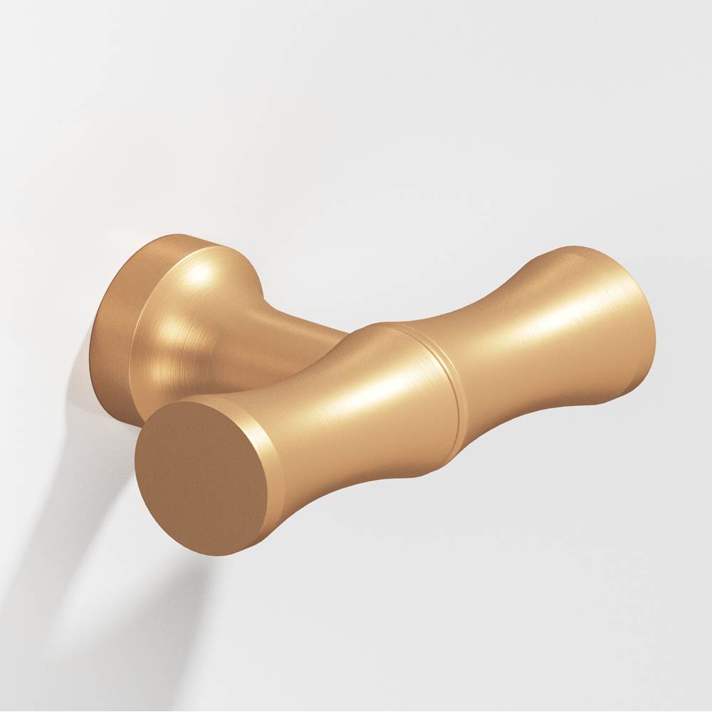 Colonial Bronze - 1.75'' overall, 0.5'' diameter Bamboo, T Cabinet Knob with flared post hand finished in Matte Satin Bronze - Matte Satin Bronze