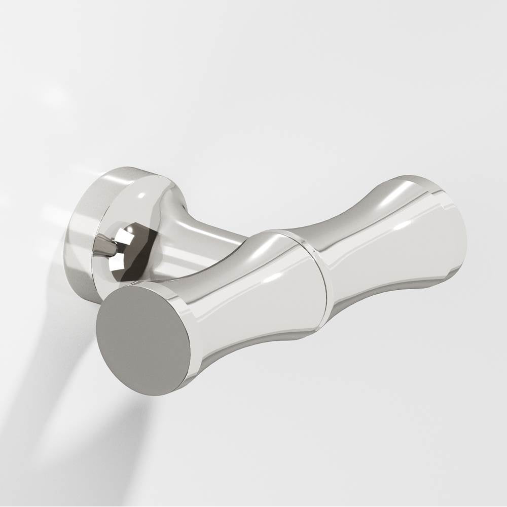 Colonial Bronze - 1.75'' overall, 0.5'' diameter Bamboo, T Cabinet Knob with flared post hand finished in Polished Nickel - Polished Nickel