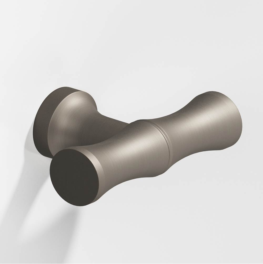 Colonial Bronze - 1.75'' overall, 0.5'' diameter Bamboo, T Cabinet Knob with flared post hand finished in Matte Pewter - Matte Pewter