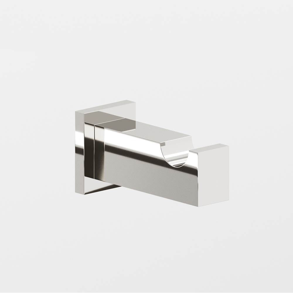 Colonial Bronze - 0.75 x 1'' Rectangular Hook hand finished in Polished Nickel and Polished Nickel - Polished Nickel,Polished Nickel