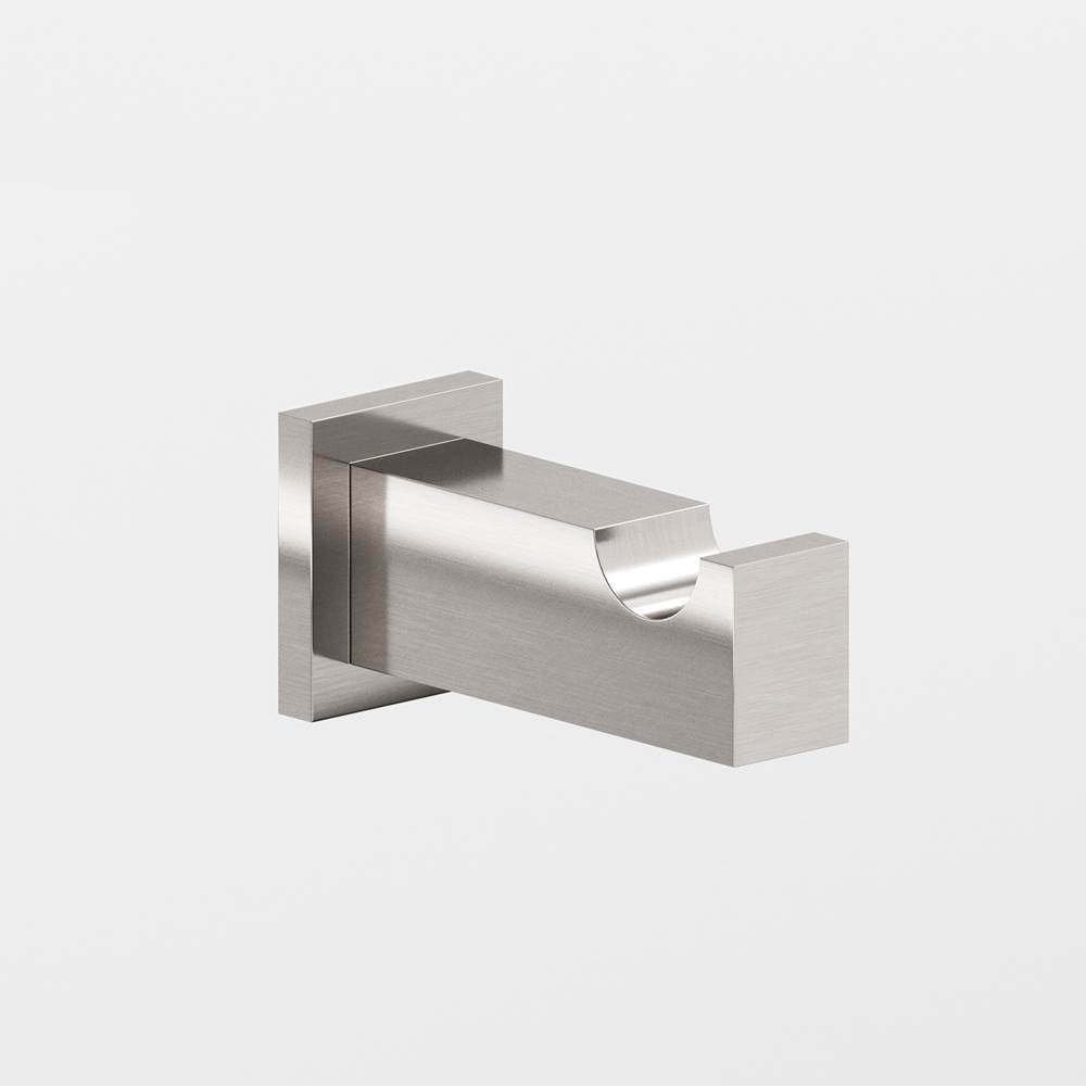 Colonial Bronze - 0.75 x 1'' Rectangular Hook hand finished in Satin Nickel and Satin Nickel - Satin Nickel,Satin Nickel