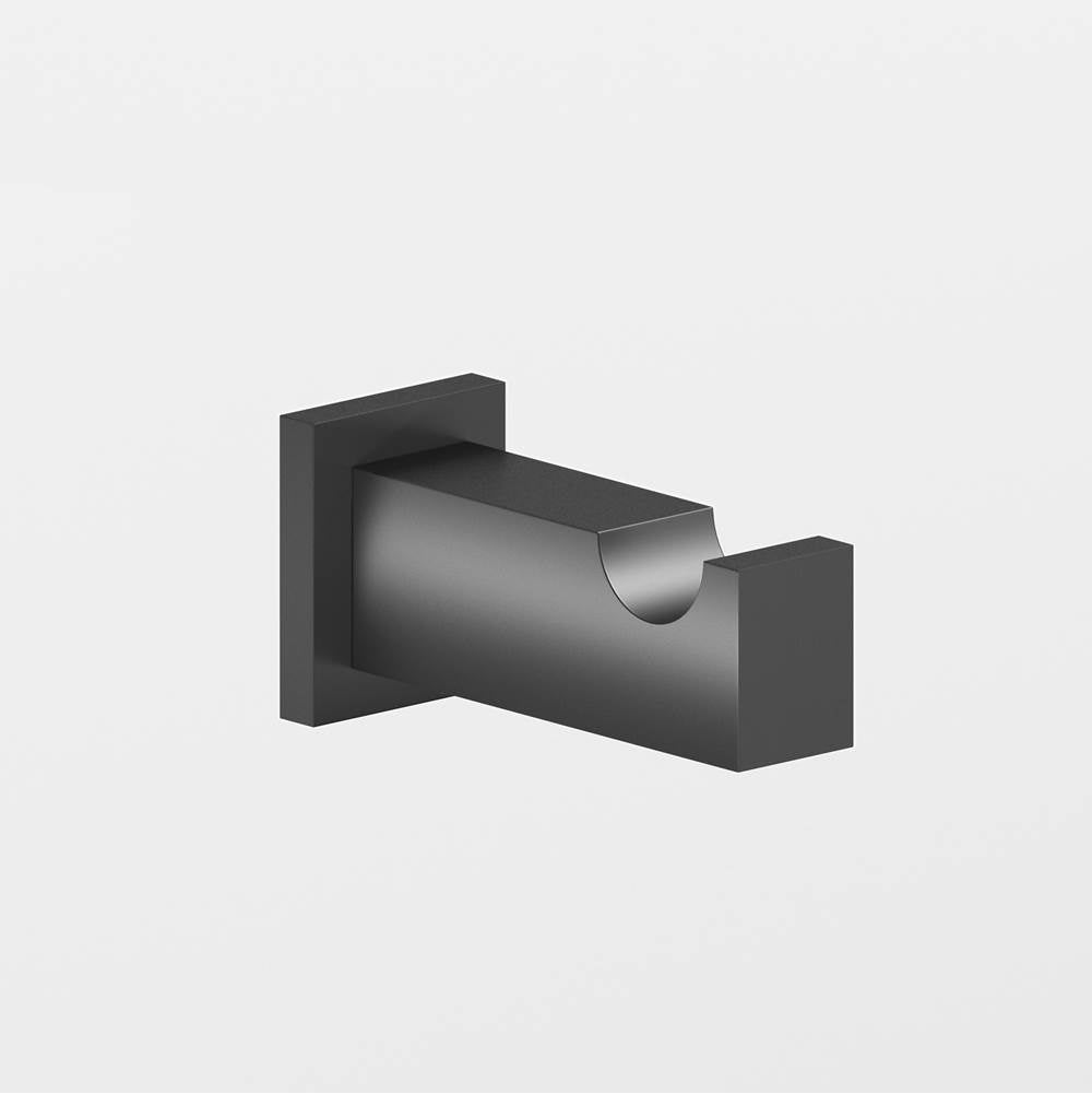 Colonial Bronze - 0.75 x 1'' Rectangular Hook hand finished in Matte Graphite and Matte Graphite - Matte Graphite,Matte Graphite