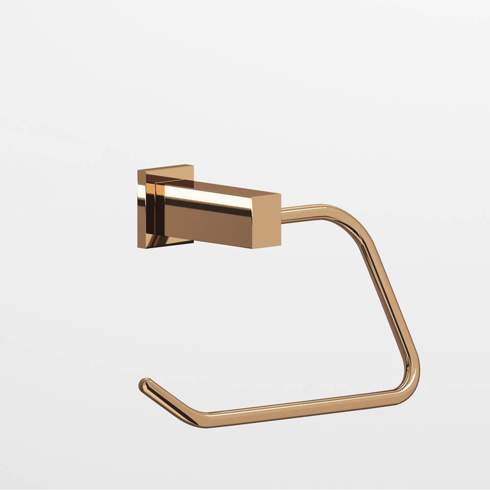 Colonial Bronze - 0.75 x 1'' diameter Left-handed Rectangular, single-arm Paper Holder hand finished in Polished Bronze and Polished Bronze - Polished Bronze,Polished Bronze