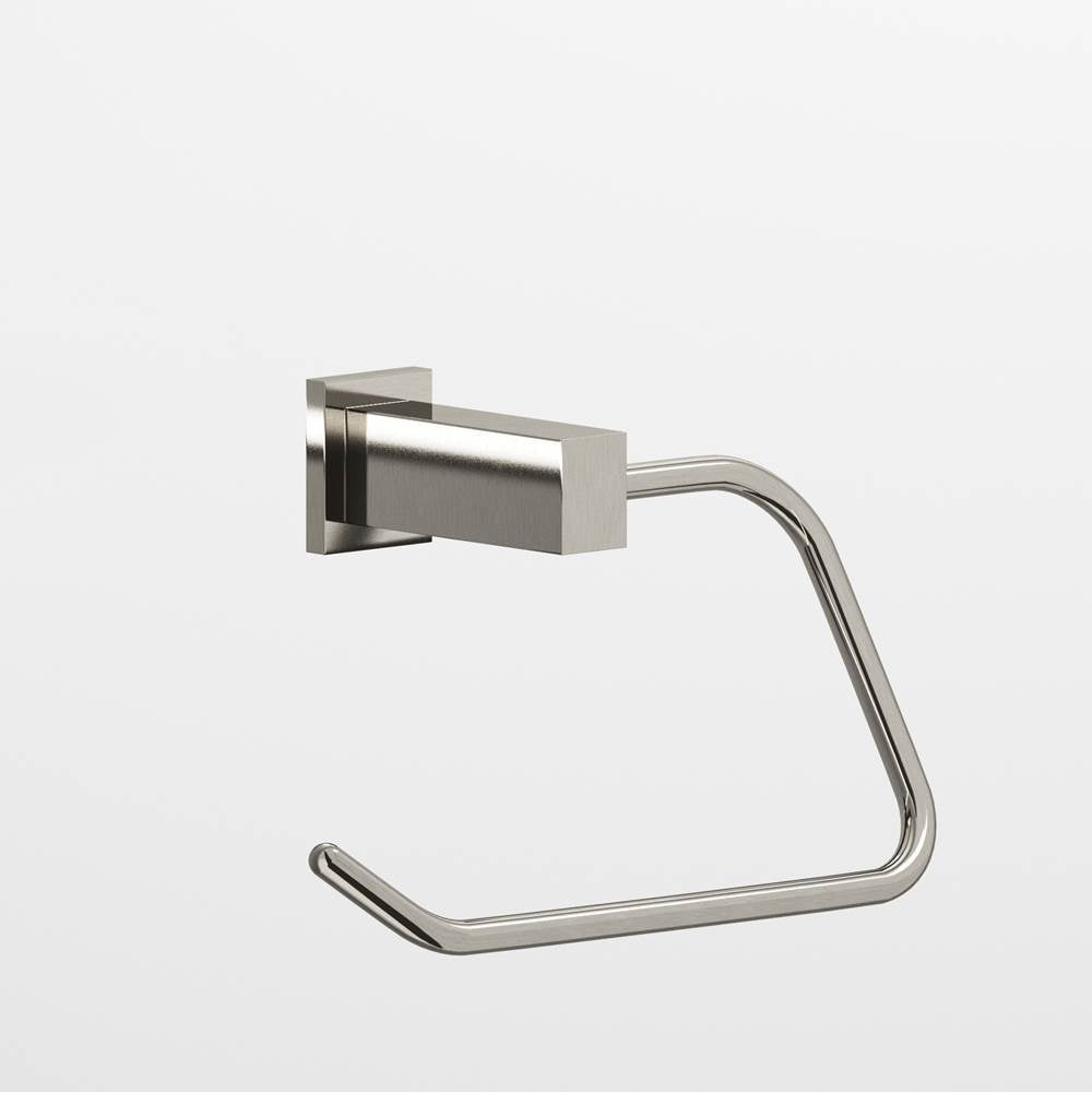 Colonial Bronze - 0.75 x 1'' diameter Right-handed Rectangular, single-arm Paper Holder hand finished in Nickel Stainless and Nickel Stainless - Nickel Stainless,Nickel Stainless