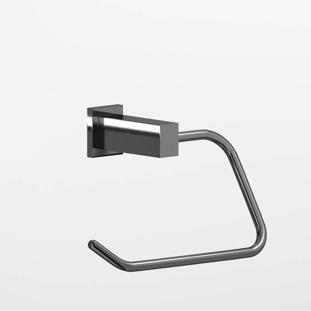 Colonial Bronze - 0.75 x 1'' diameter Left-handed Rectangular, single-arm Paper Holder hand finished in Graphite and Graphite - Graphite,Graphite