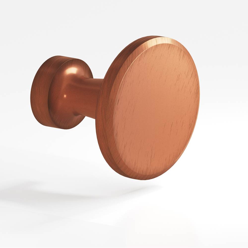 Colonial Bronze - 1.375'' diameter Round Cabinet Knob hand finished in Matte Antique Copper - Matte Antique Copper