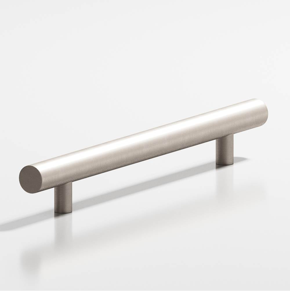 Colonial Bronze - 12'' center-to-center, 16'' overall, 0.625'' diameter Round Appliance Pull, Door Pull, Shower Door Pull with straight posts hand finished in Matte Satin Nickel - Matte Satin Nickel