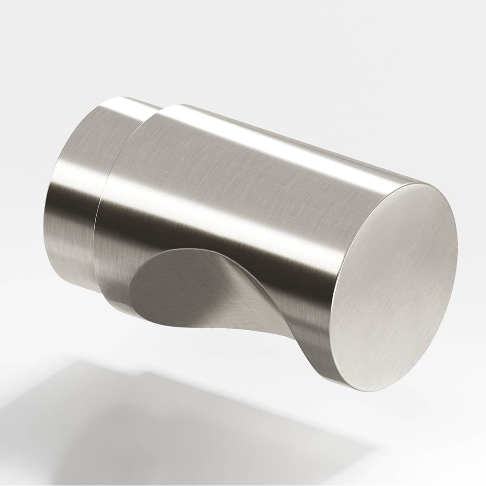 Colonial Bronze - 0.5'' diameter Round Cabinet Knob hand finished in Satin Nickel - Satin Nickel