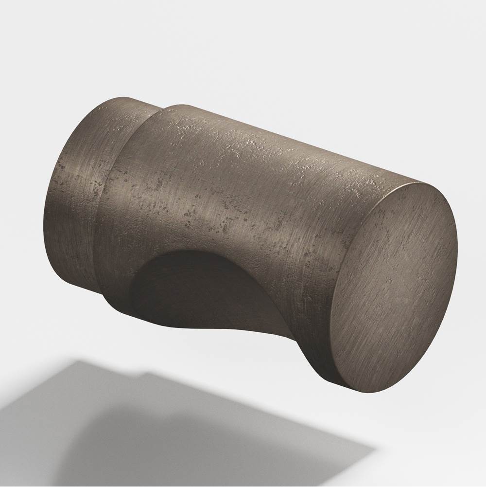 Colonial Bronze - 0.5'' diameter Round Cabinet Knob hand finished in Distressed Pewter - Distressed Pewter