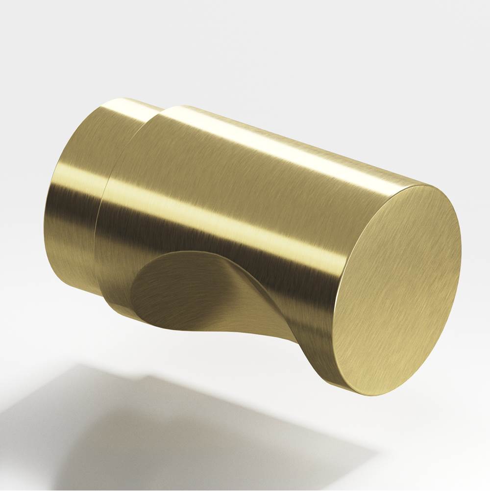 Colonial Bronze - 0.75'' diameter Round Cabinet Knob hand finished in Antique Brass - Antique Brass