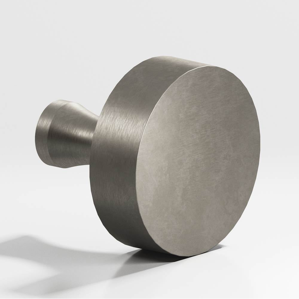 Colonial Bronze - 1.25'' diameter Round Cabinet Knob with flared post hand finished in Matte Pewter - Matte Pewter