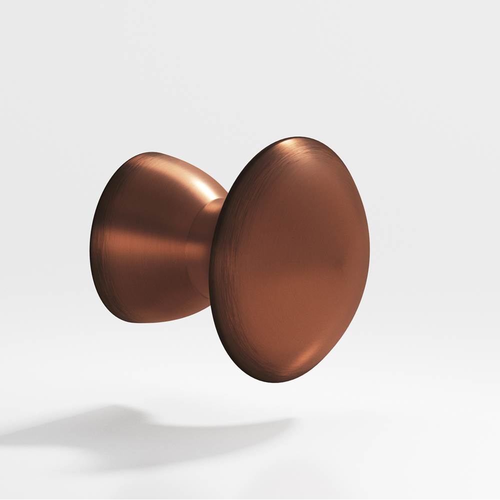 Colonial Bronze - 0.75'' diameter Round Cabinet Knob hand finished in Matte Antique Copper - Matte Antique Copper