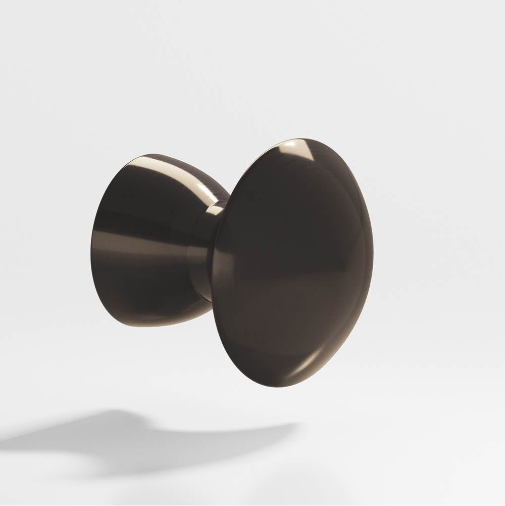 Colonial Bronze - 0.75'' diameter Round Cabinet Knob hand finished in Dark Statuary Bronze - Dark Statuary Bronze