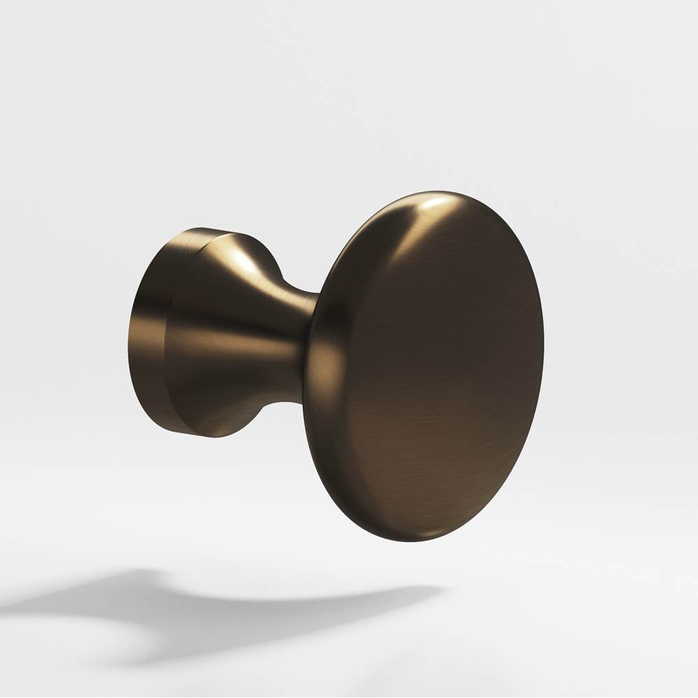 Colonial Bronze - 1.125'' diameter Round Cabinet Knob hand finished in Oil Rubbed Bronze - Oil Rubbed Bronze