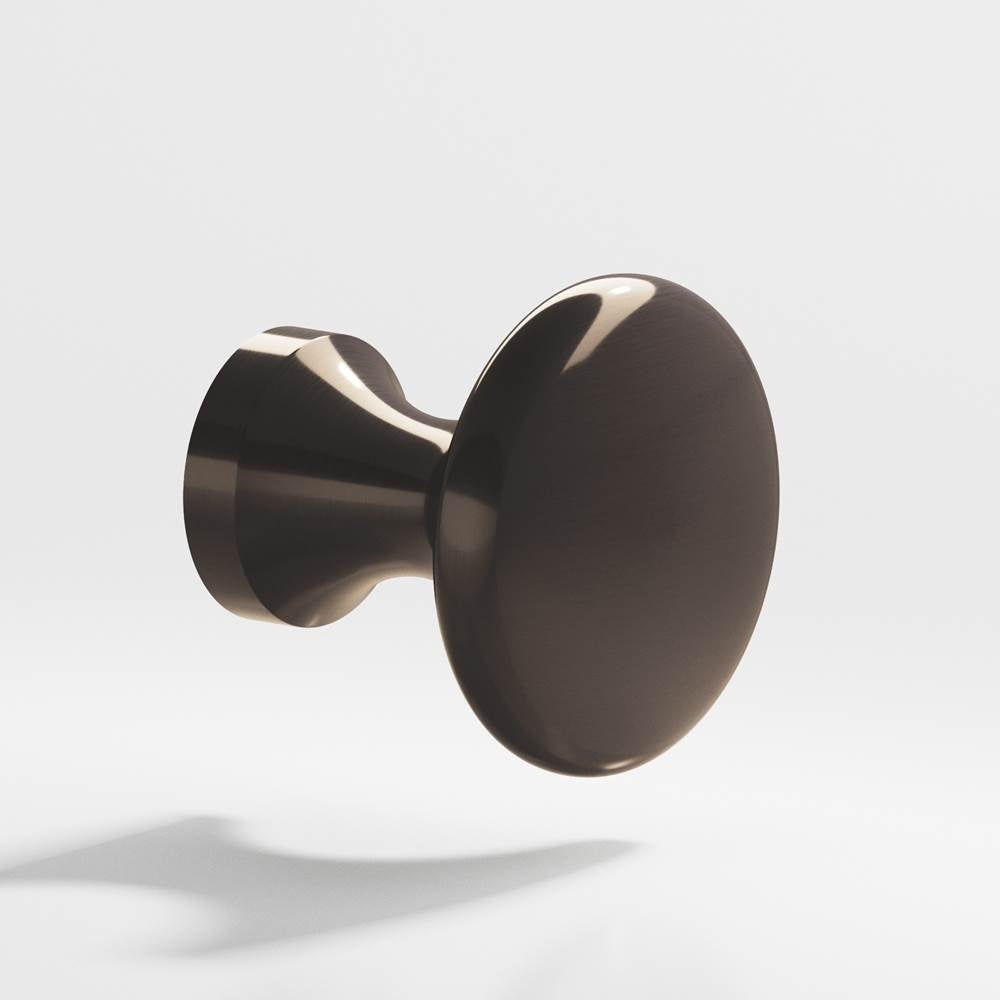 Colonial Bronze - 1.125'' diameter Round Cabinet Knob hand finished in Dark Statuary Bronze - Dark Statuary Bronze